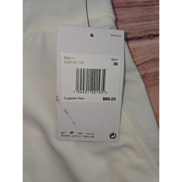 Nike Golf Dri-Fit Mens Standard Fit White Shorts 36 NEW NWT - Picture 4 of 8